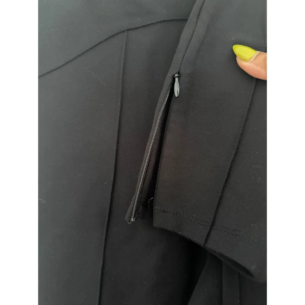 Karl Lagerfeld Paris x Carine Roitfeld‎ Black Pintuck Skinny Trousers Ankle Zip